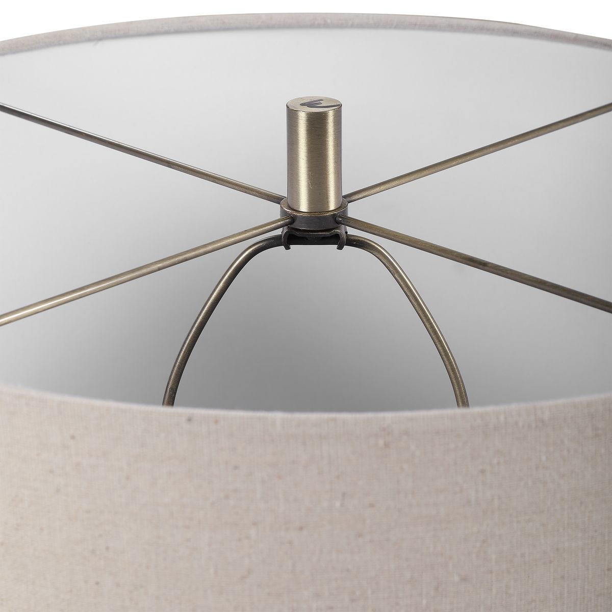 Close up of Prowell Table Lamp on a white background at Addison West