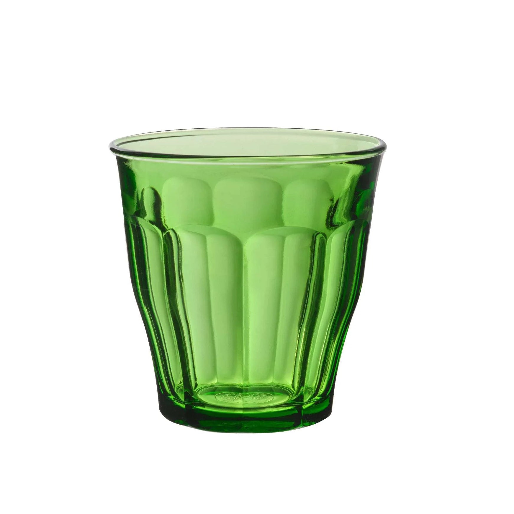 Duralex Le Picardie® Green Glass Tumbler on a white background at Addison West
