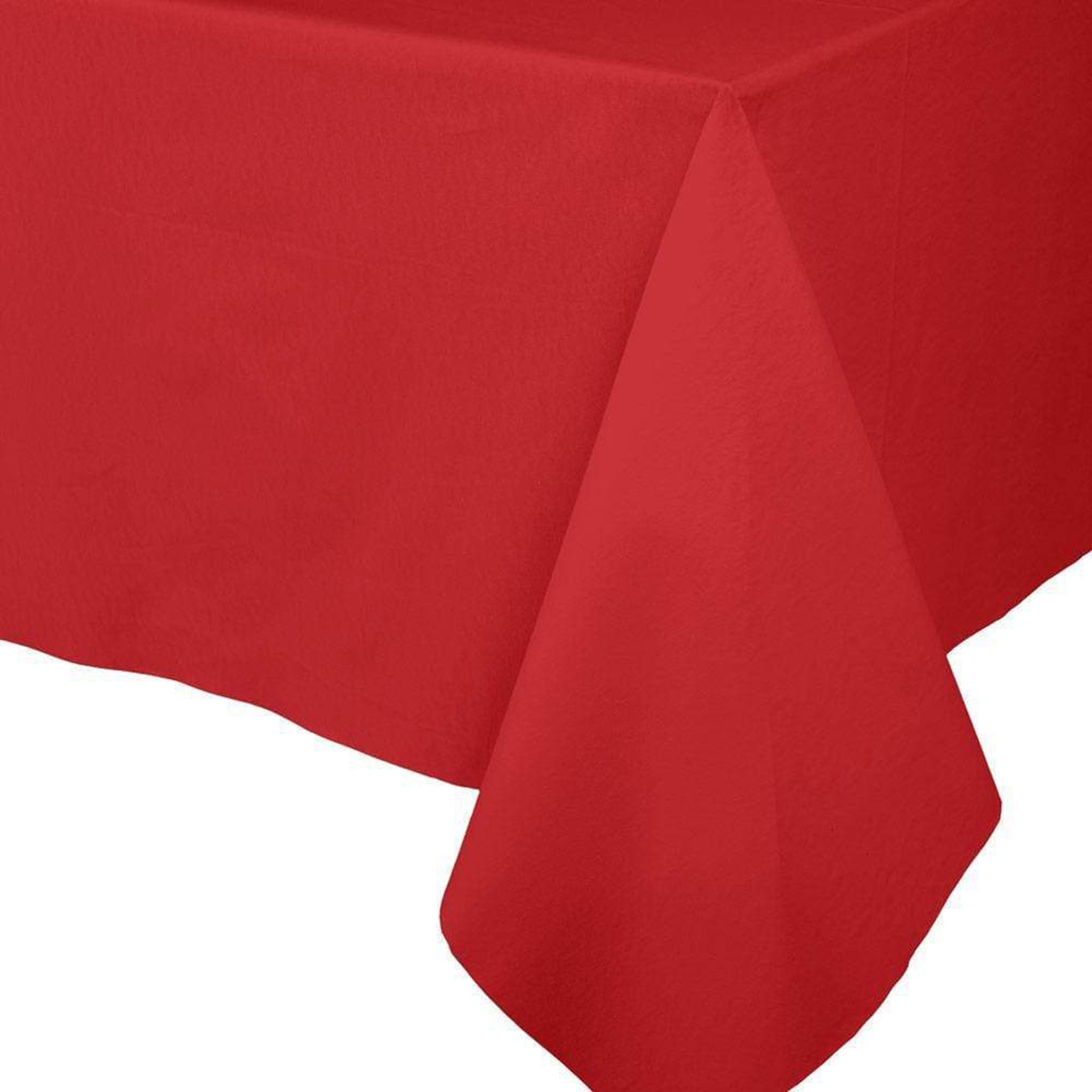 Caspari Paper Linen Table Cover in Red - Addison West