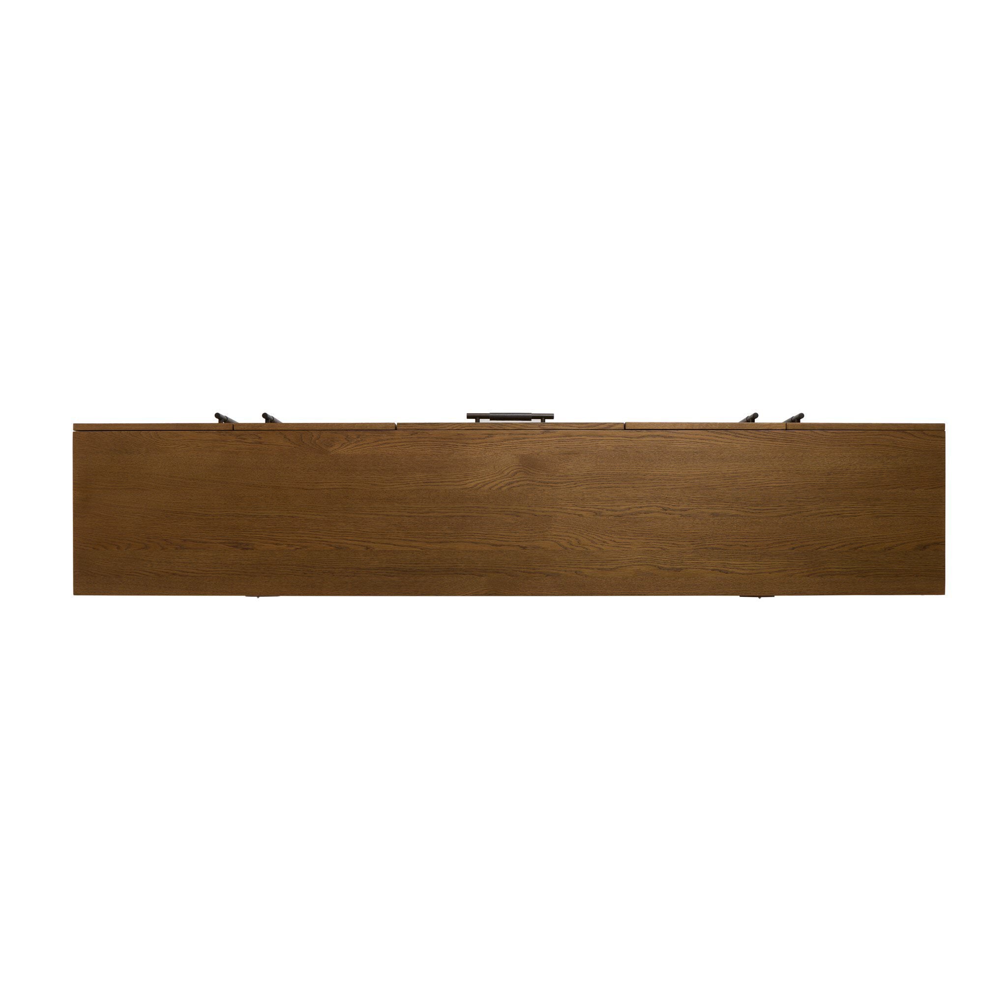 Four Hands Rosedale Media Console in Chaps Ebony on a white background at Addison West