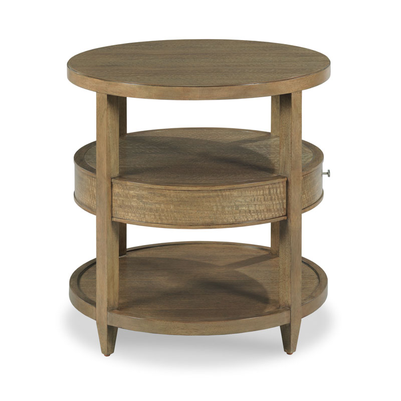 Mercer Side Table in Soho Finish on a white background at Addison West
