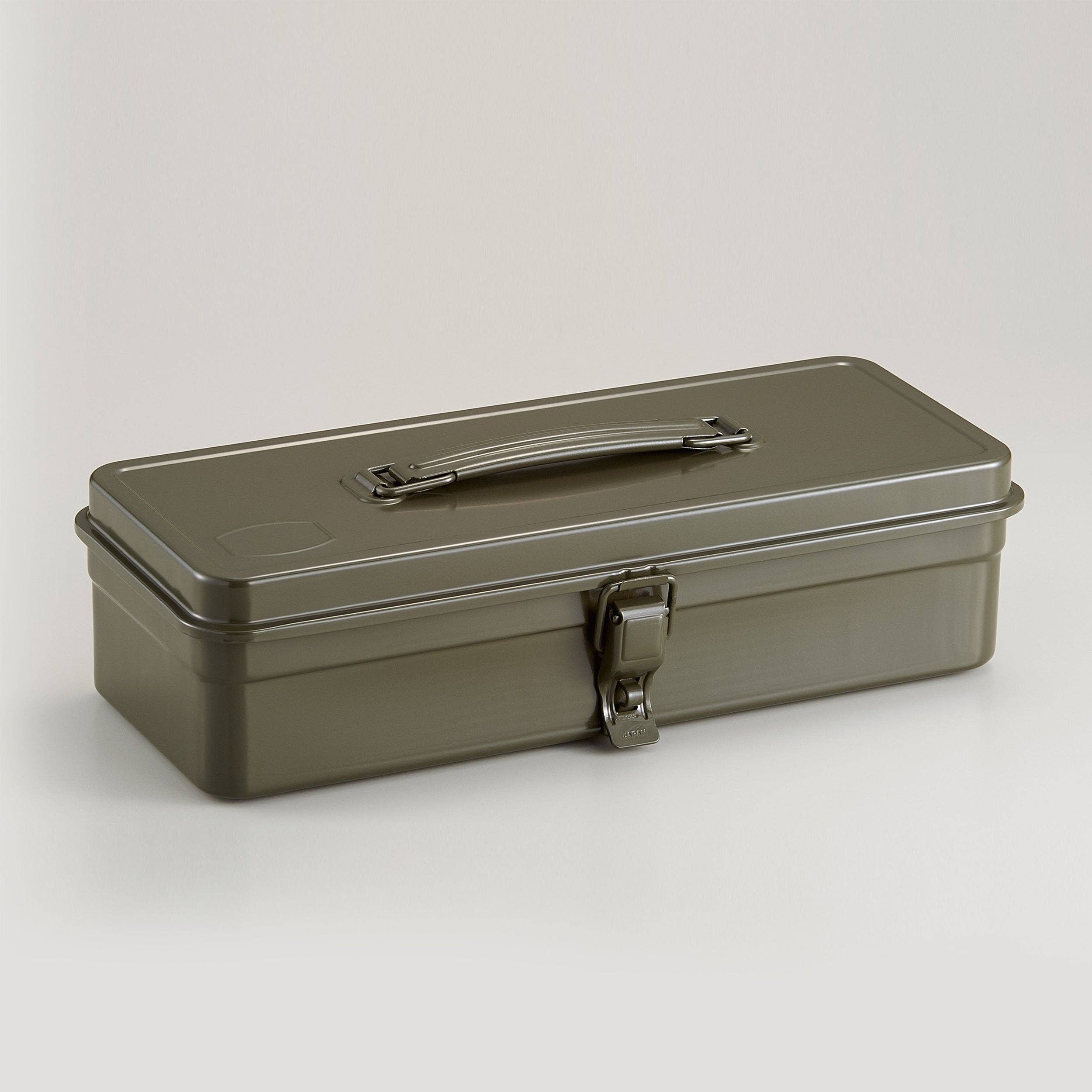 Toyo Steel Toolbox T-320 in Military Green on a white background at Addison West
