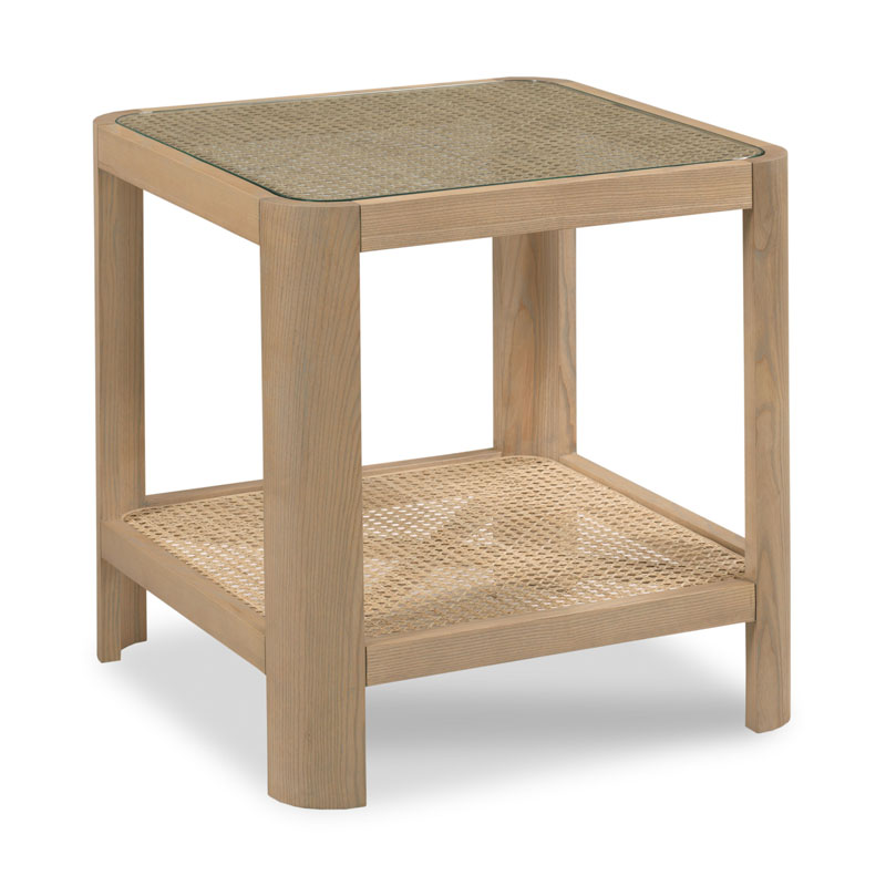 Salton Side Table in Costa Finish on a white background at Addison West