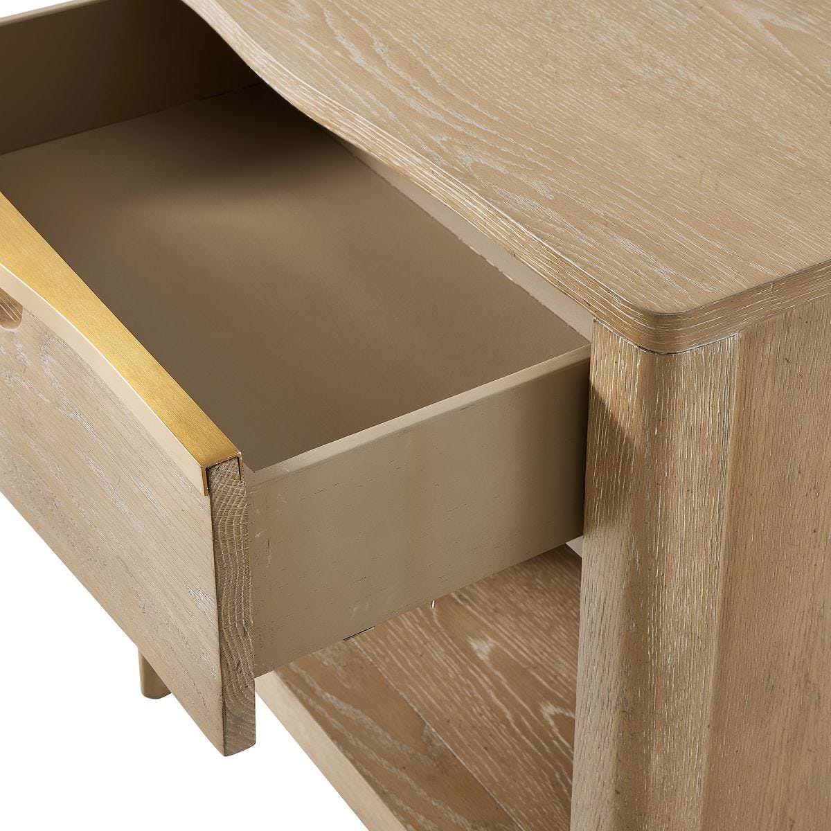Close up of Tamsin Side Table on a white background at Addison West