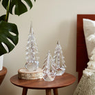 Five Sided Evergreen trees on a table at Addison West