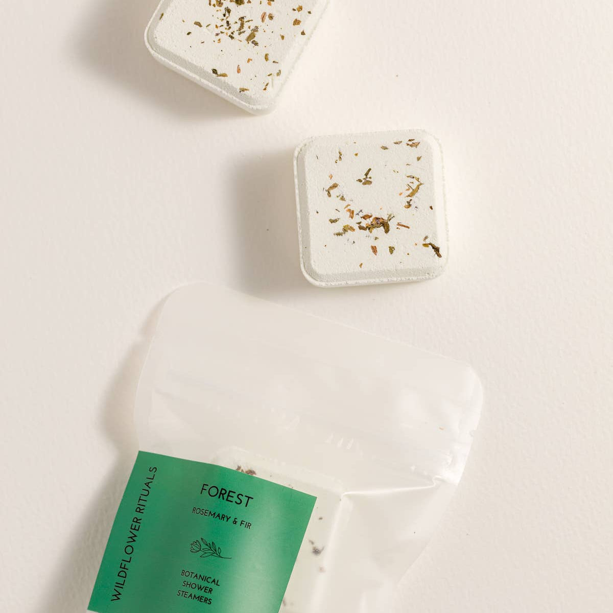 Forest Botanical Shower Steamers on a white background at Addison West