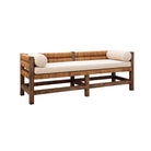 Winslow Woven Settee on a white background at Addison West
