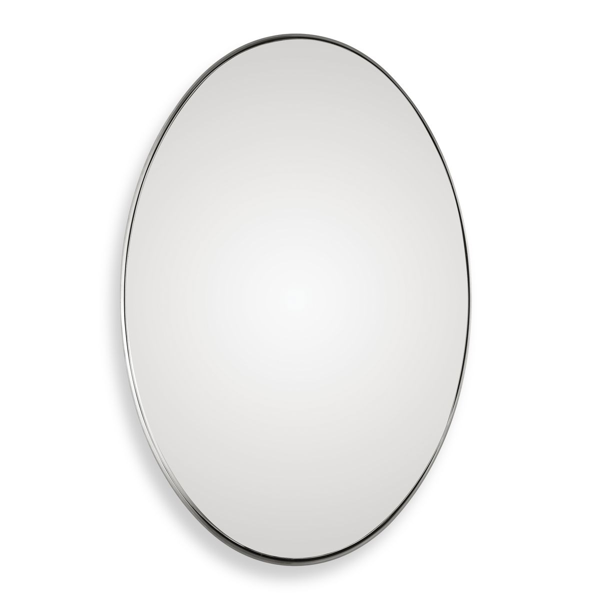 Purwell Oval Accent Mirror on a white background at Addison West