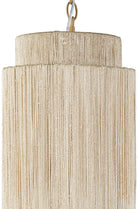 Close up of Everly Pendant in Natural, Small on a white background at Addison West