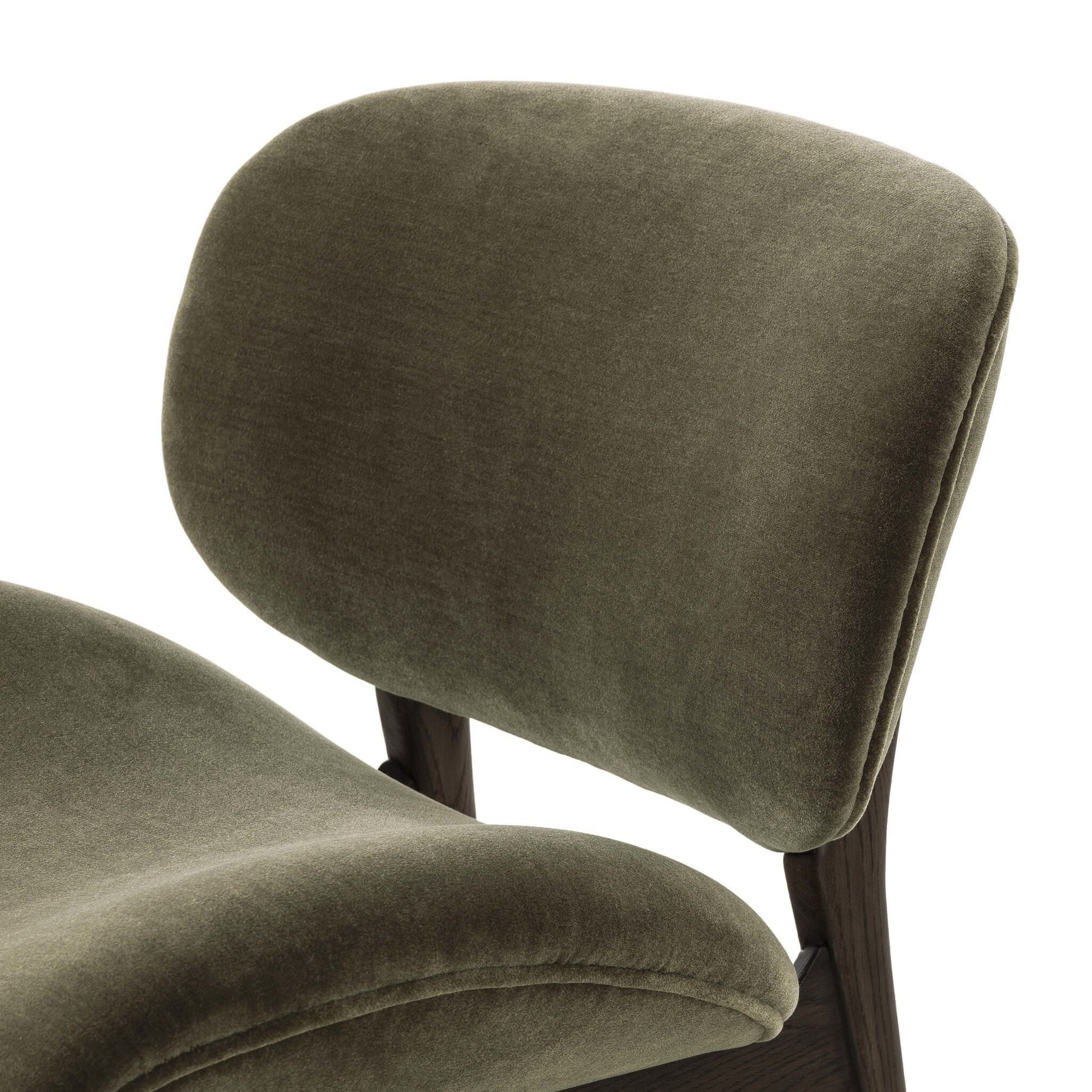 Four Hands Celine Chair in Monte Olive on a white background at Addison West