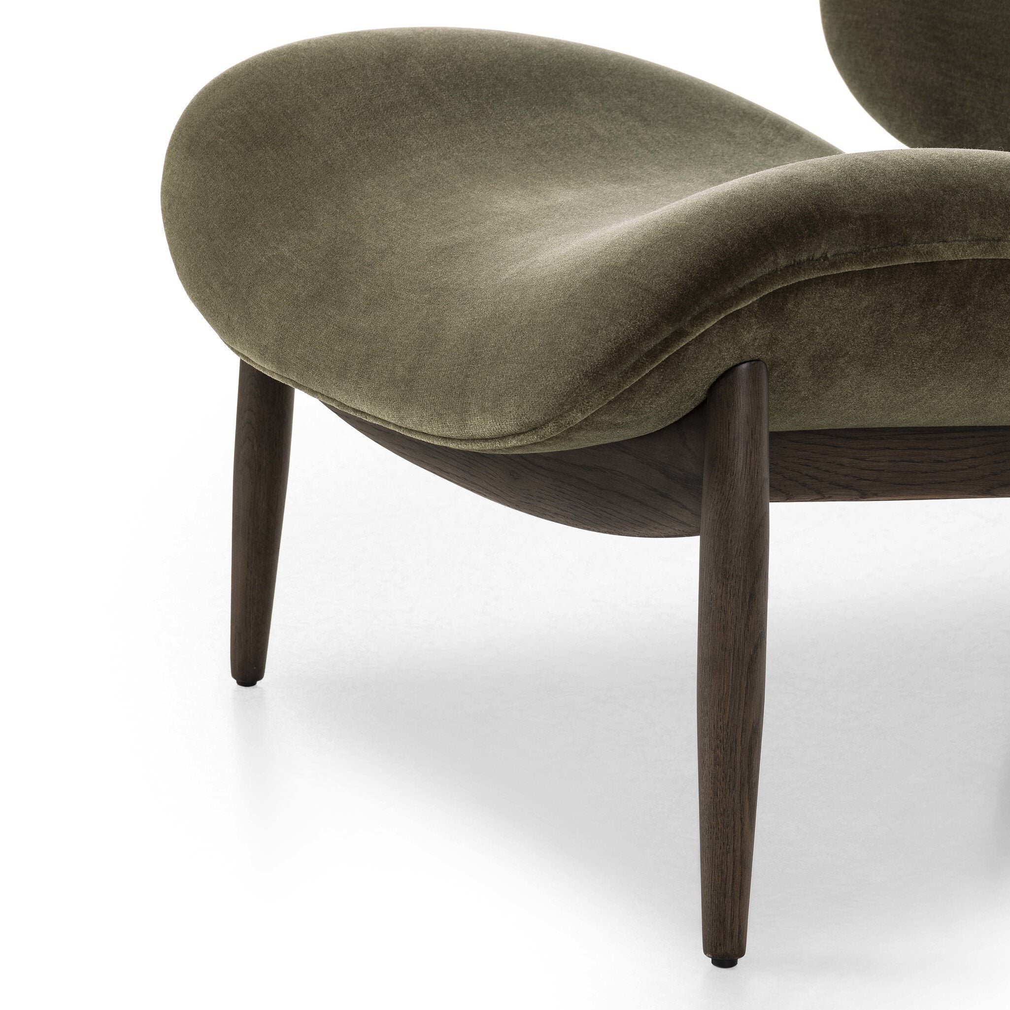 Four Hands Celine Chair in Monte Olive on a white background at Addison West