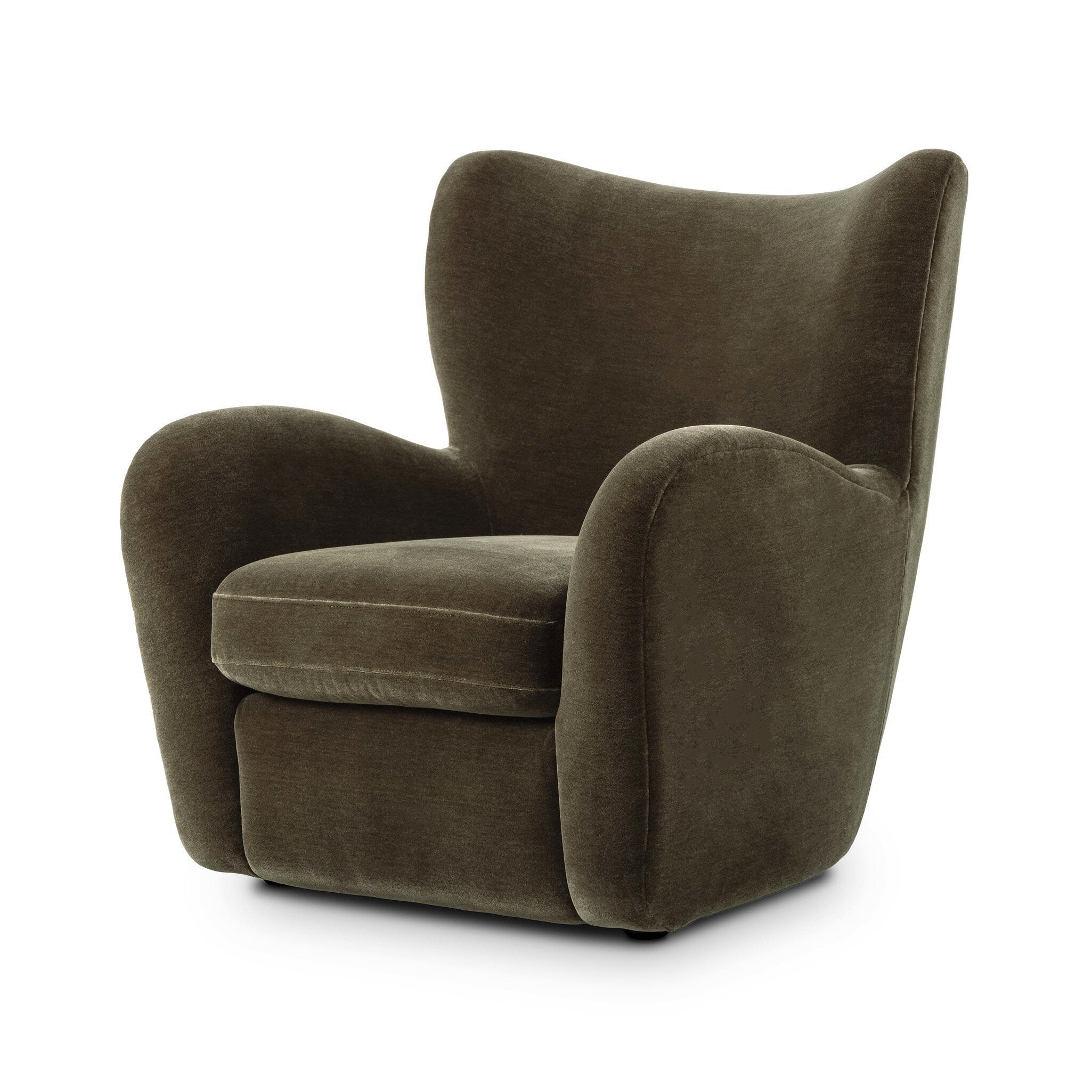 Four Hands Amelie Chair in Monte Olive on a white background at Addison West