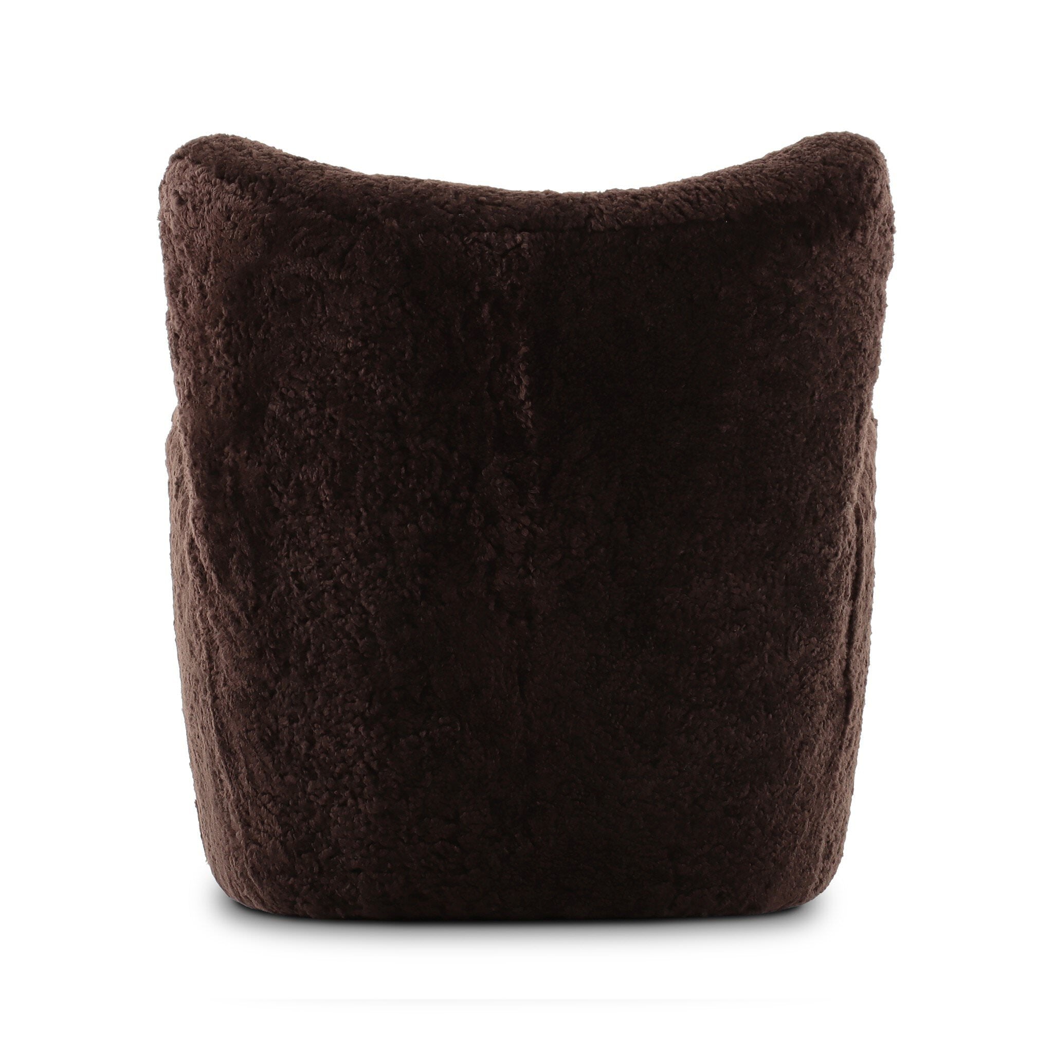 Four Hands Amelie Chair in Cocoa Shearling on a white background at Addison West