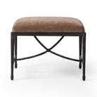 Four Hands Jade Accent Stool in Altair Mushroom on a white background at Addison West