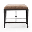 Four Hands Jade Accent Stool in Altair Mushroom on a white background at Addison West
