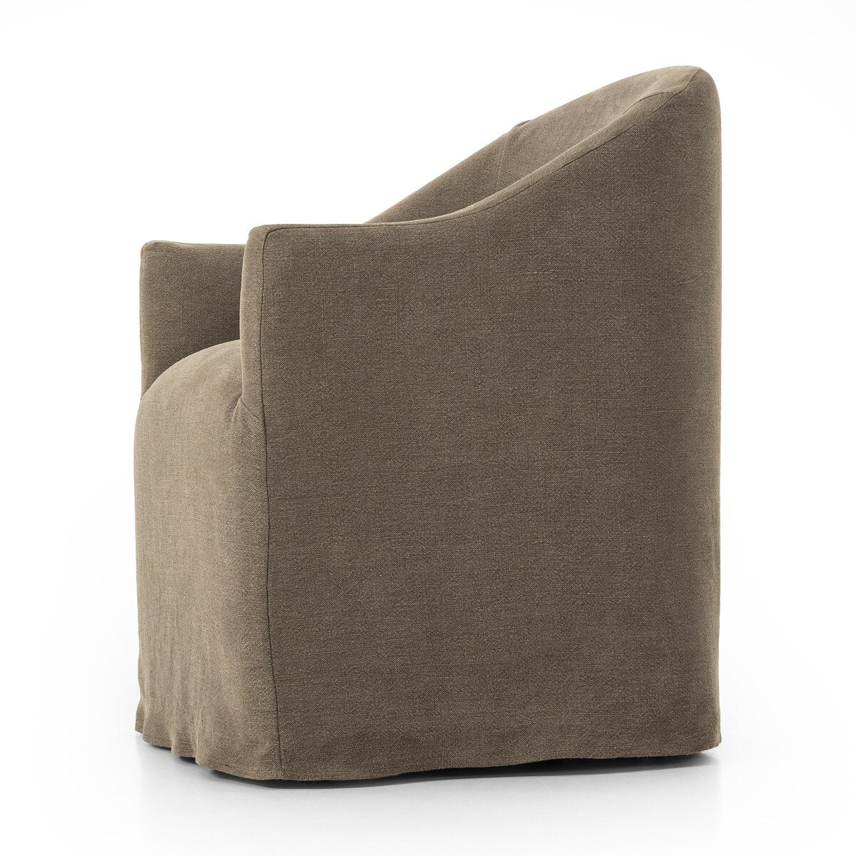 Four Hands Cove Dining Chair With Casters in Broadway Coffee - Addison West