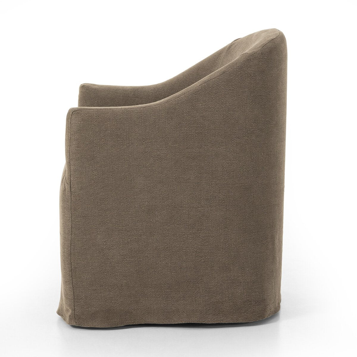 Four Hands Cove Dining Chair With Casters in Broadway Coffee - Addison West