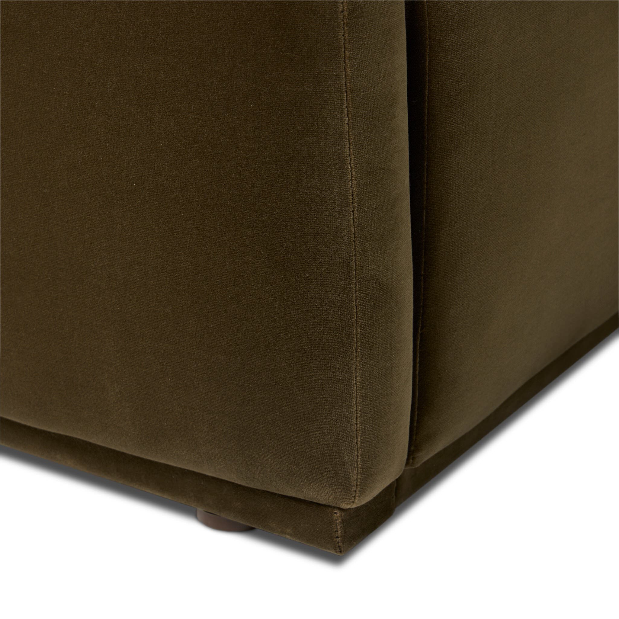 Four Hands Julia Bed in Surrey Olive, King on a white background at Addison West