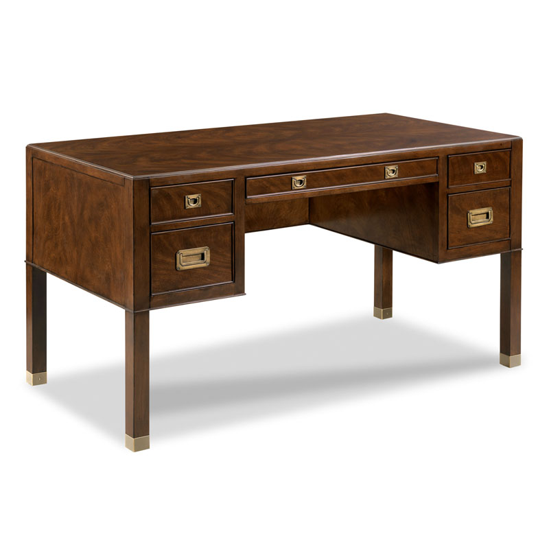 Grenville Desk in Montserrat Finish on a white background at Addison West