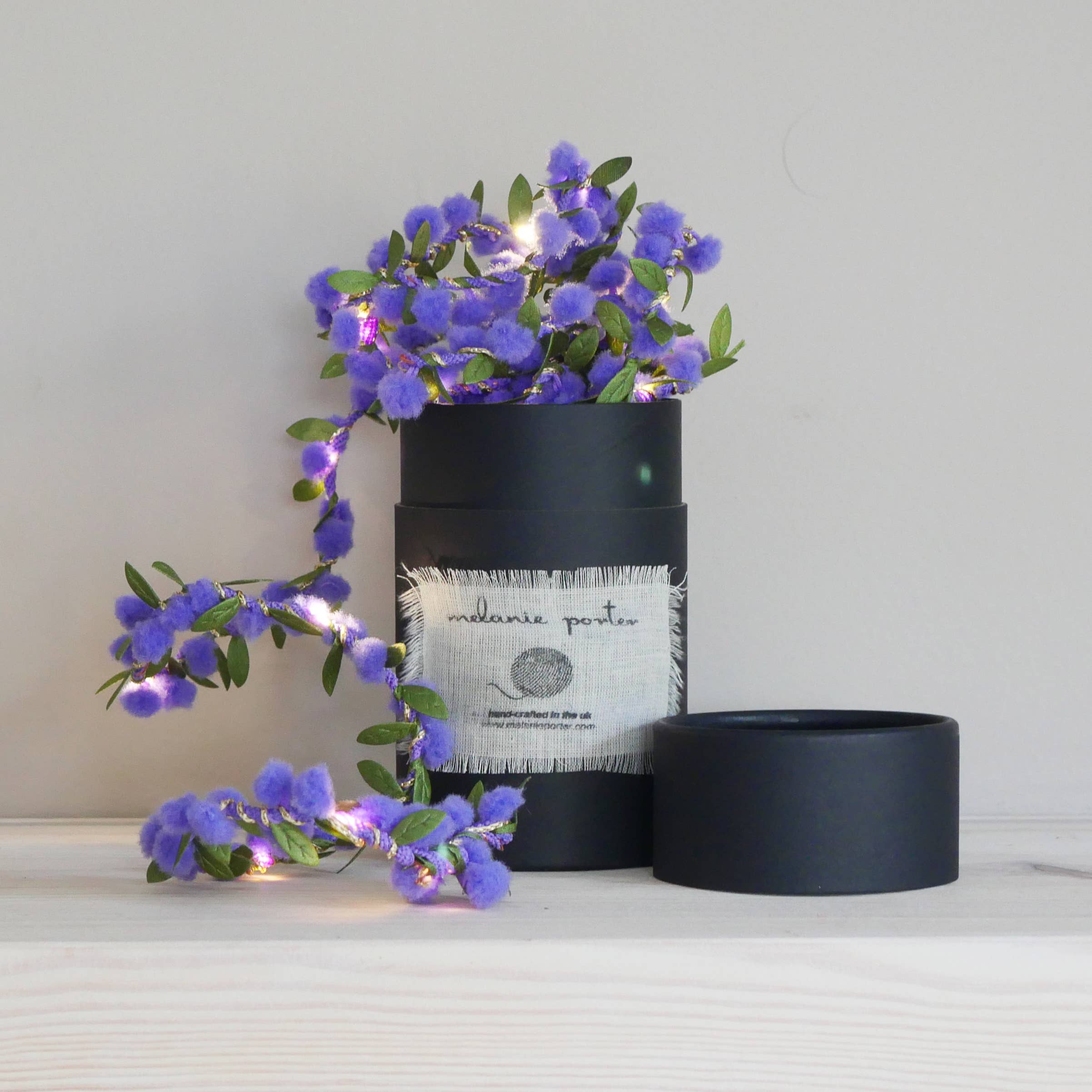 Spring Bud Fairy Light String in Lilac