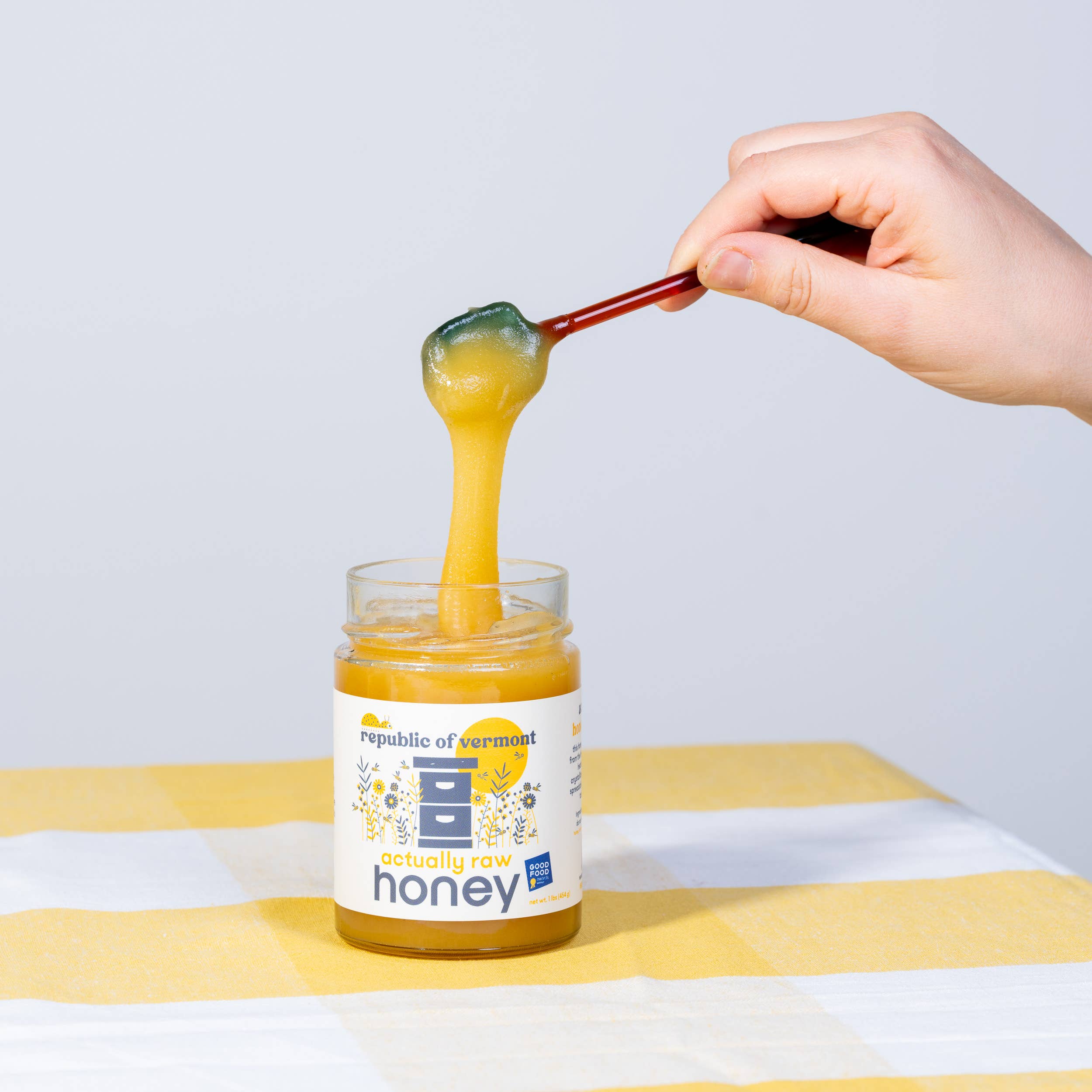 Republic Of Vermont Raw Honey on a white background at Addison West