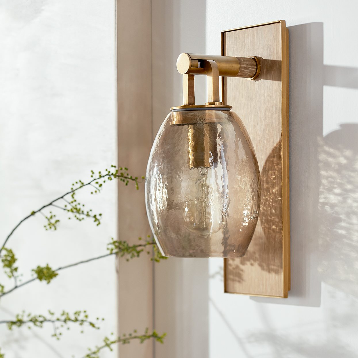 Octavia Sconce on a wall at Addison West