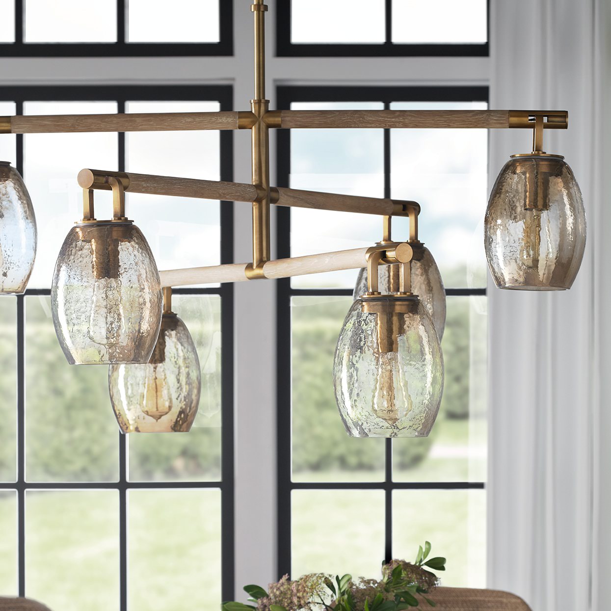 Octavia Chandelier in a living room at Addison West