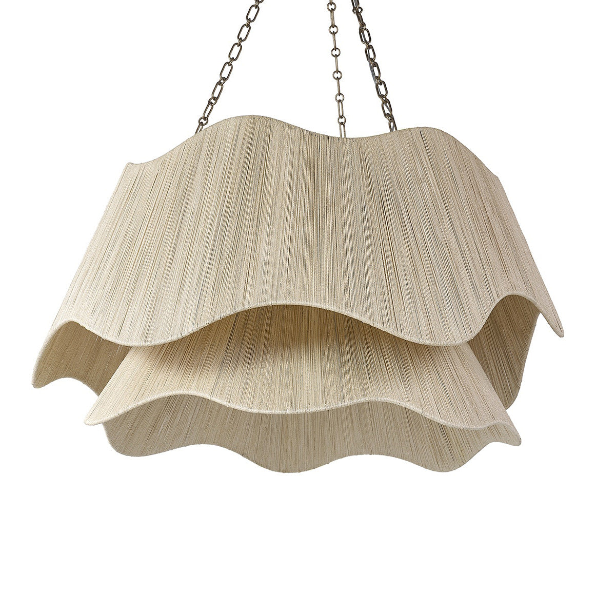 Palecek Seville Tiered Chandelier on a white background at Addison West