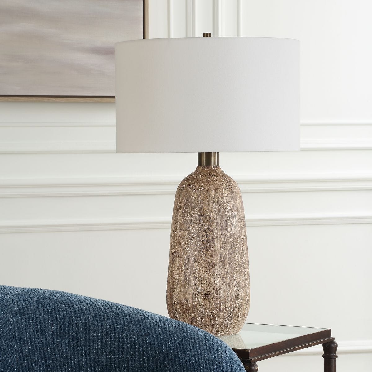 Napford Table Lamp on a side table at Addison West