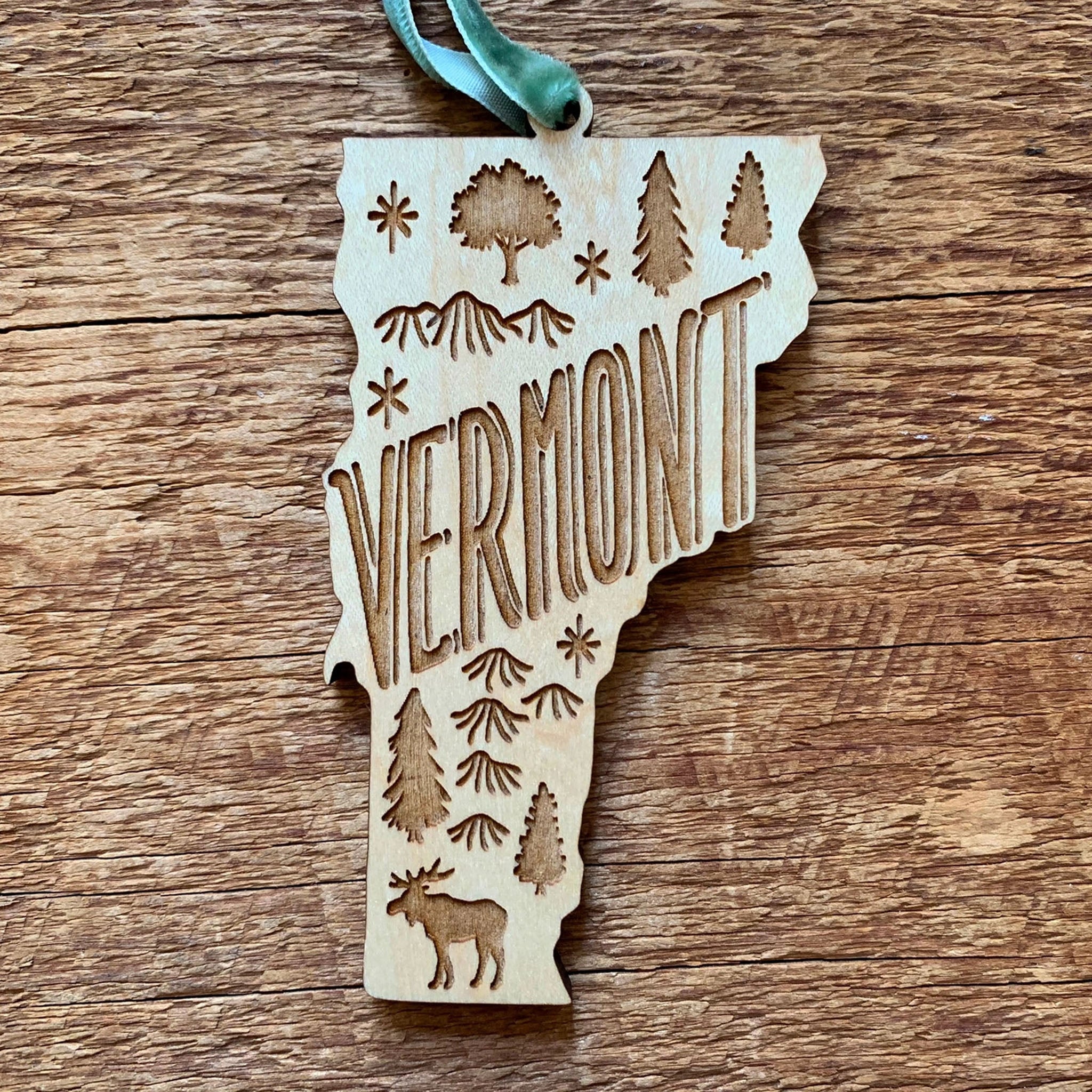 Vermont Wooden Ornament - Addison West