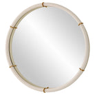 Cylen Round Accent Mirror on a white background at Addison West