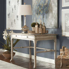 Bridford Writing Desk styled as a console table at Addison West