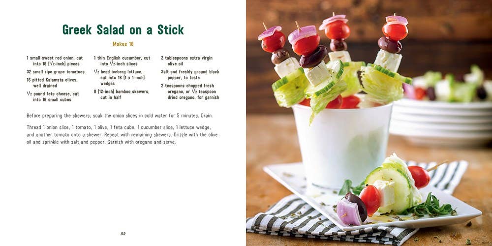 Small Bites: Skewers, Sliders, and Other Party Eats Cookbook by Eliza Cross on a white background at Addison West