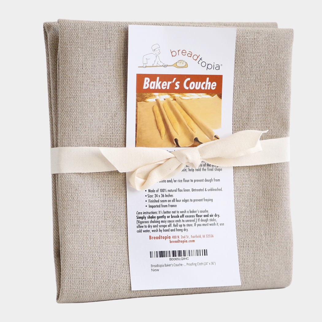 Baker's Couche with packaging on a white background