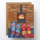 Warm Love Greeting Card on a white background at Addison West
