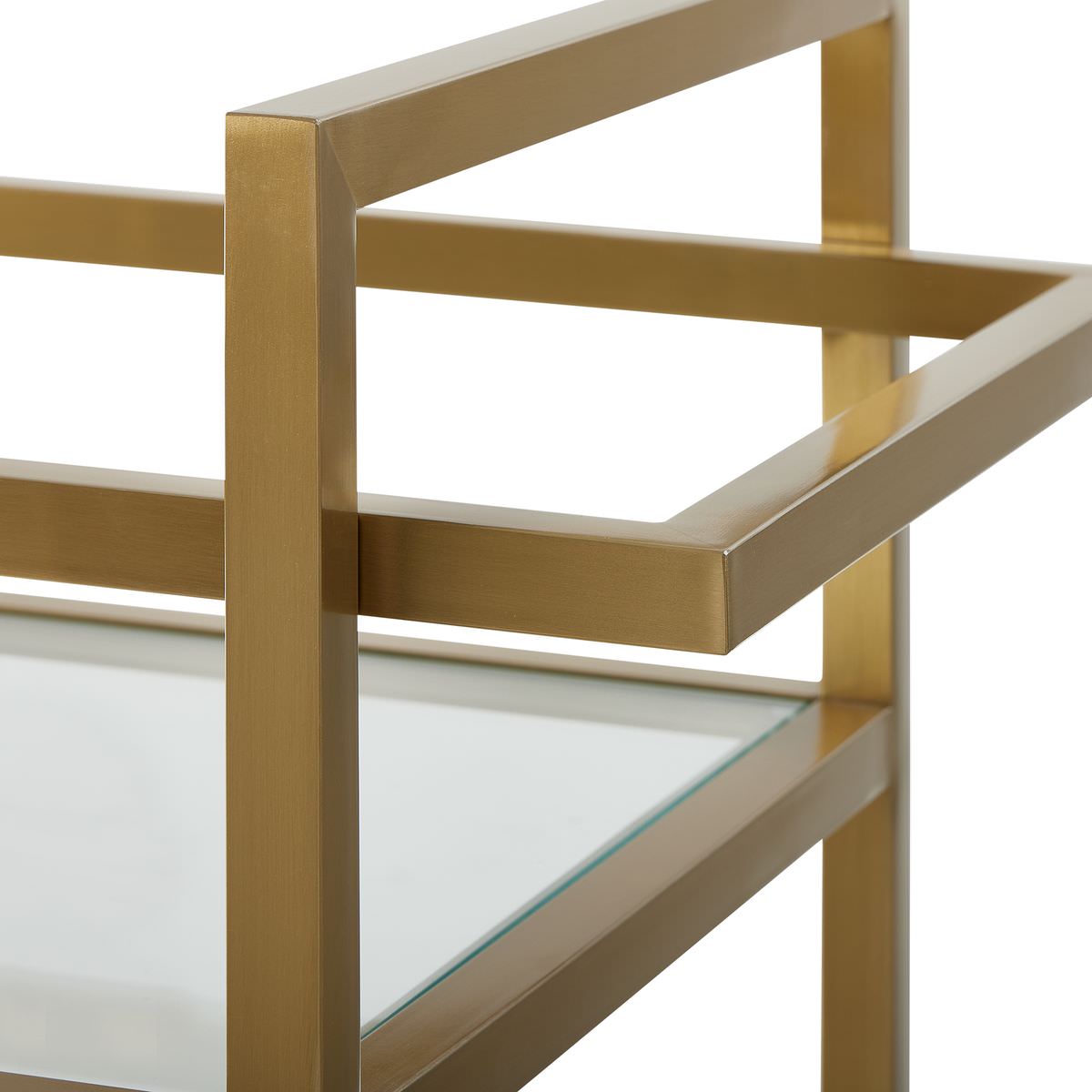 Close up of Erwin Bar Cart on a white background at Addison West