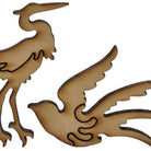 Liberty Puzzle Chrysanthemums wooden puzzle pieces on a white background at Addison West