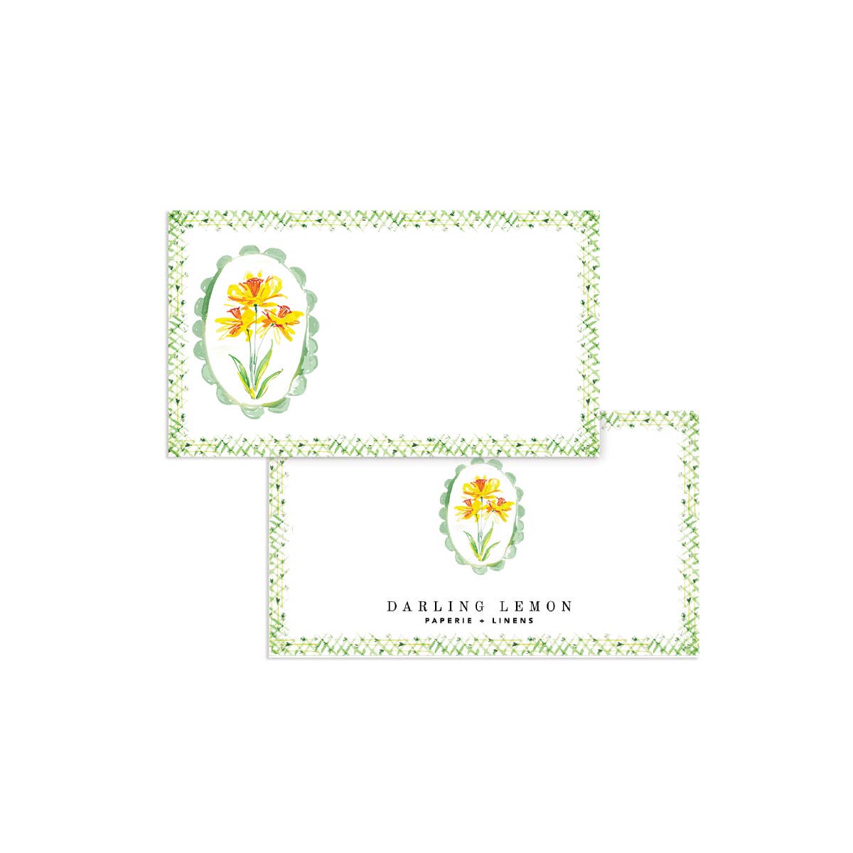 Daffodil Petite Cards, Boxed Set of 50 on a white background at Addison West