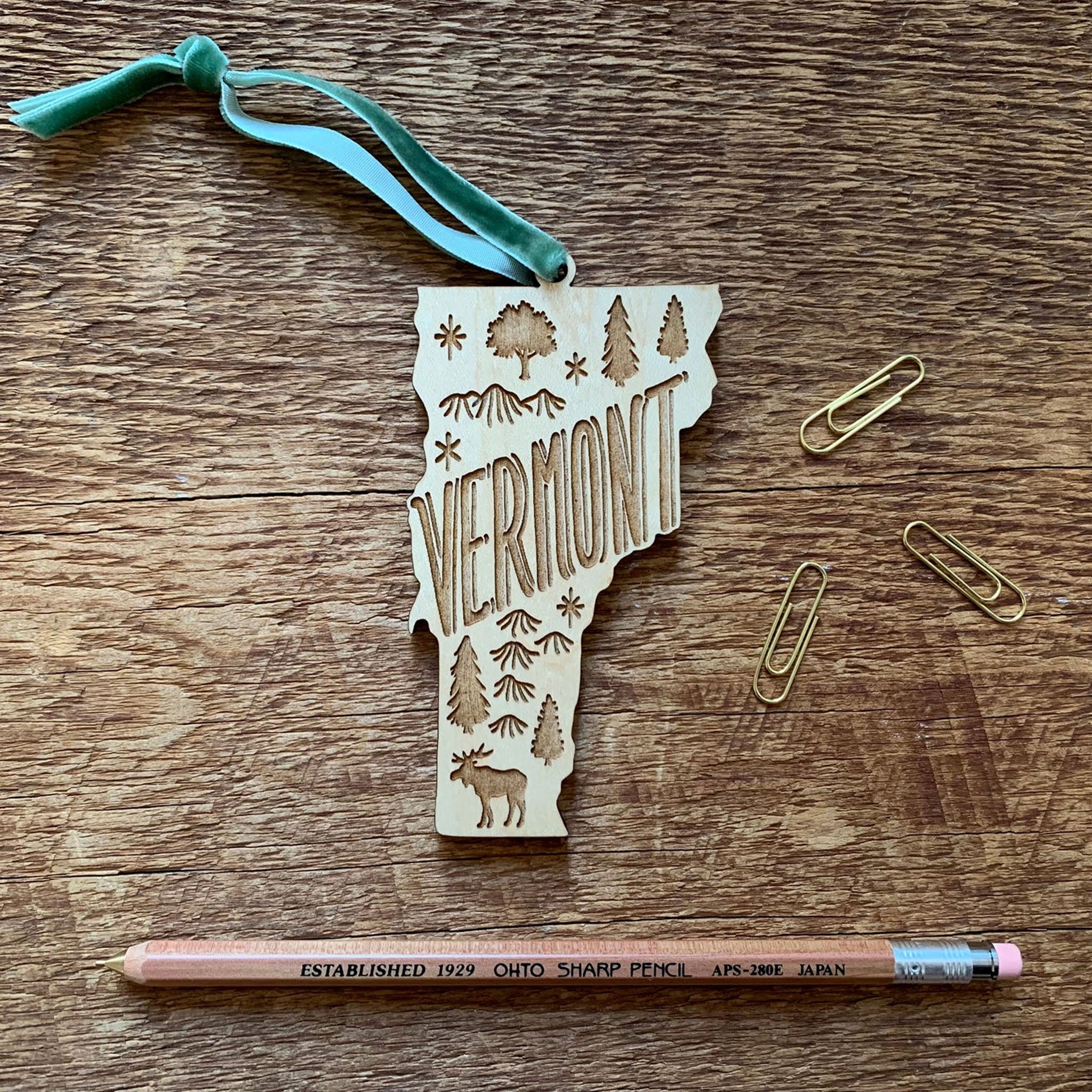 Vermont Wooden Ornament - Addison West