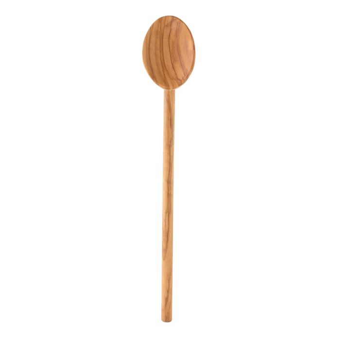 13.75" Italian Olivewood Spoon on a white background