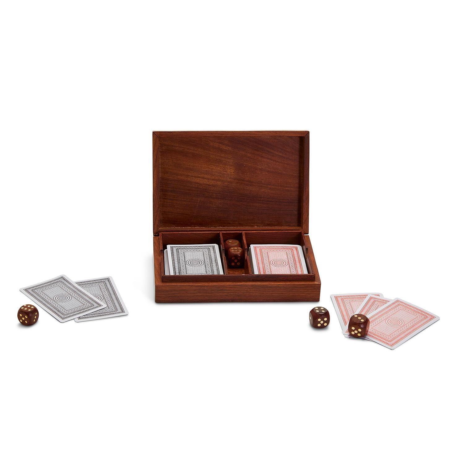 Turf Club Cards and Dice Set on a white background at Addison West