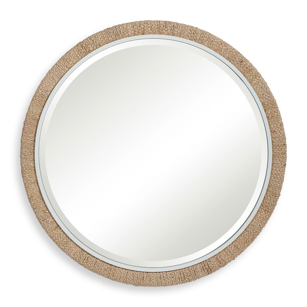 Carsten Round Accent Mirror on a white background at Addison West