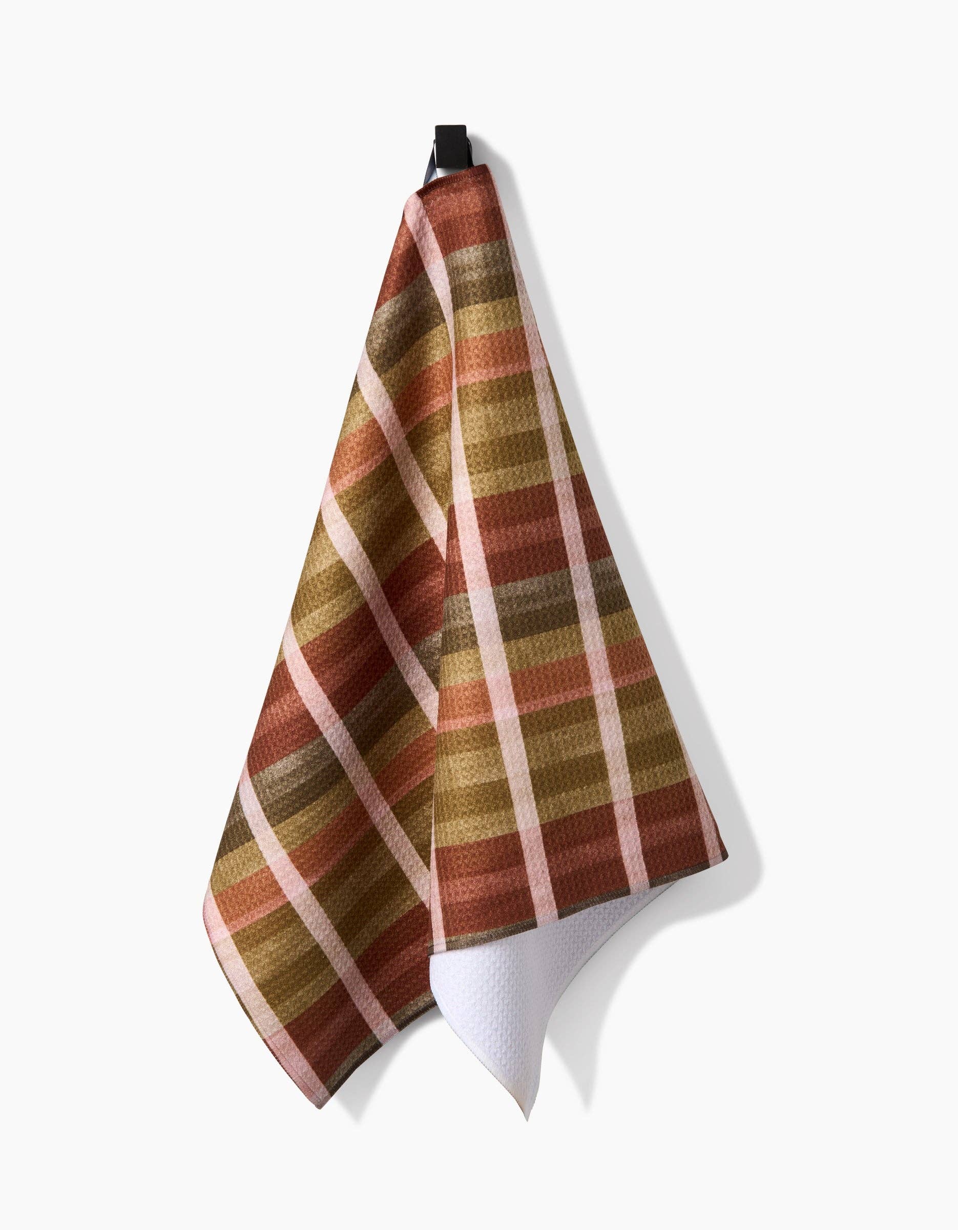 Fall Harvest Stripes Tea Towel on a white background at Addison West