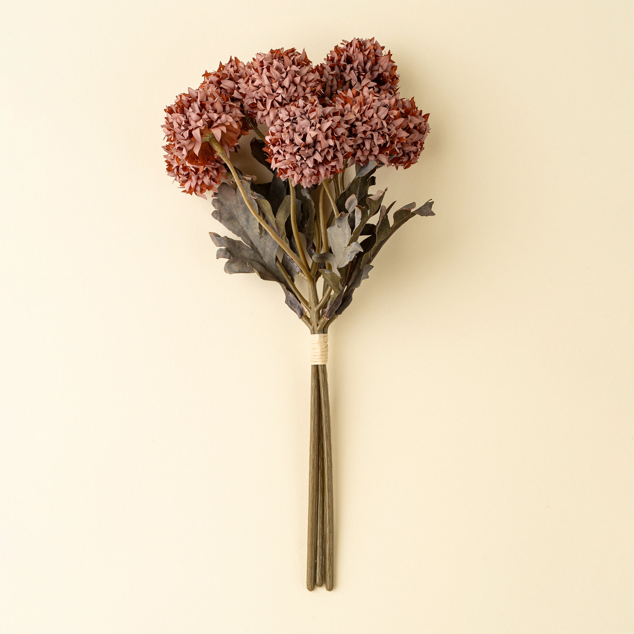 Morandi Bloom Bouquet in Mauve on a beige background at Addison West