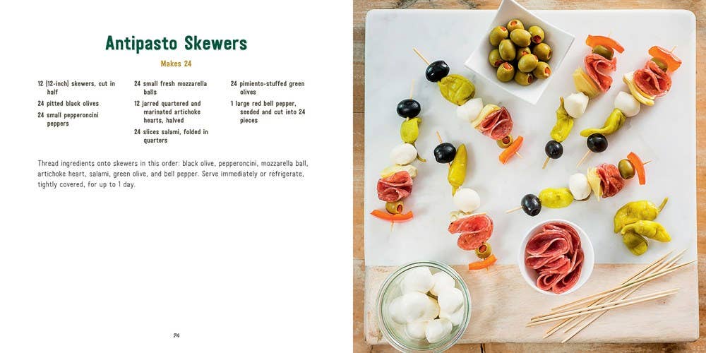 Small Bites: Skewers, Sliders, and Other Party Eats Cookbook by Eliza Cross on a white background at Addison West