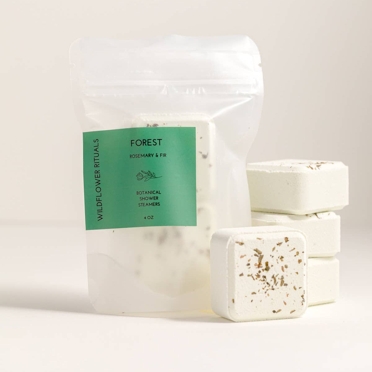 Forest Botanical Shower Steamers on a white background at Addison West