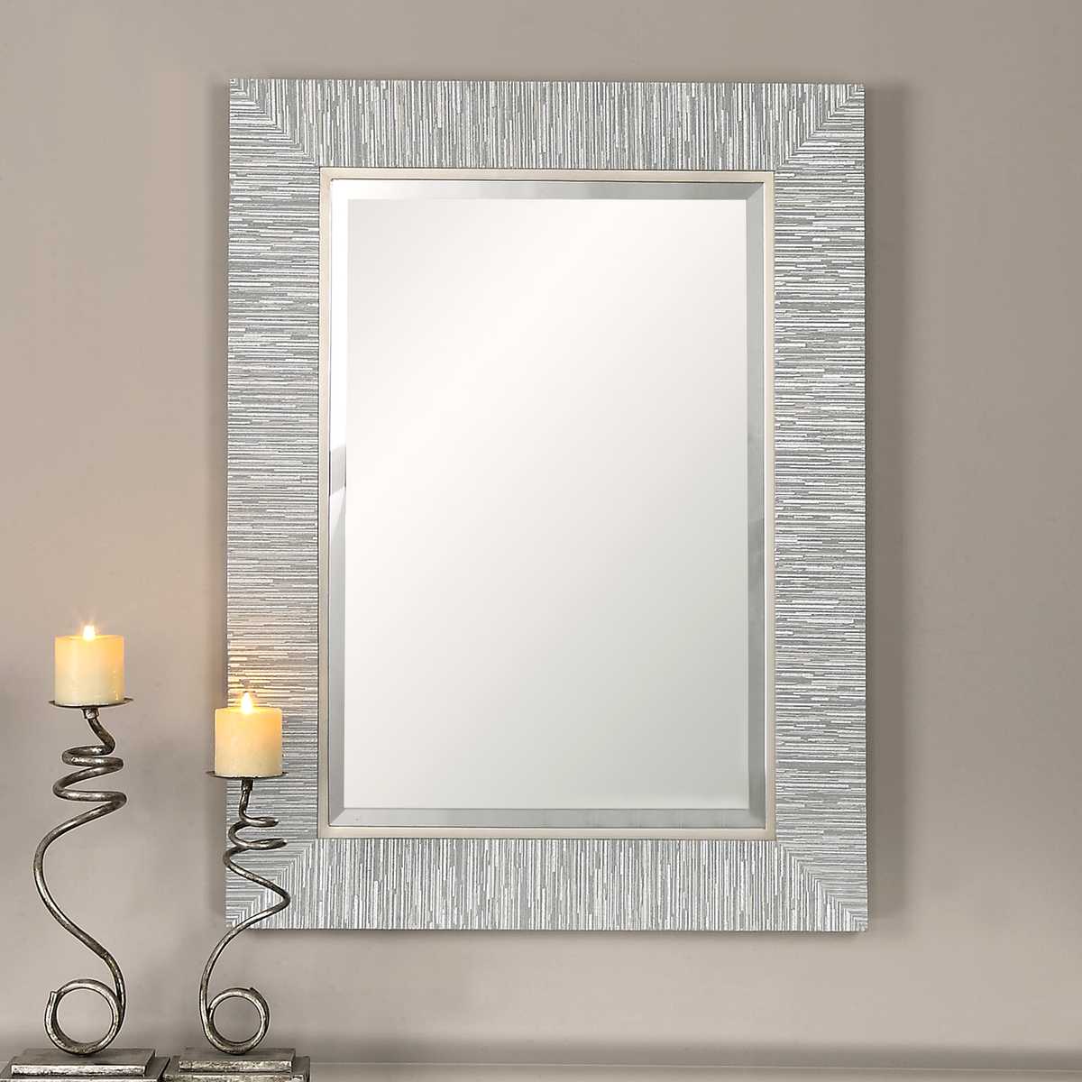 Belden Accent Mirror on a beige wall at Addison West