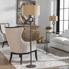 Ferrow Floor Lamp in a living room at Addison West