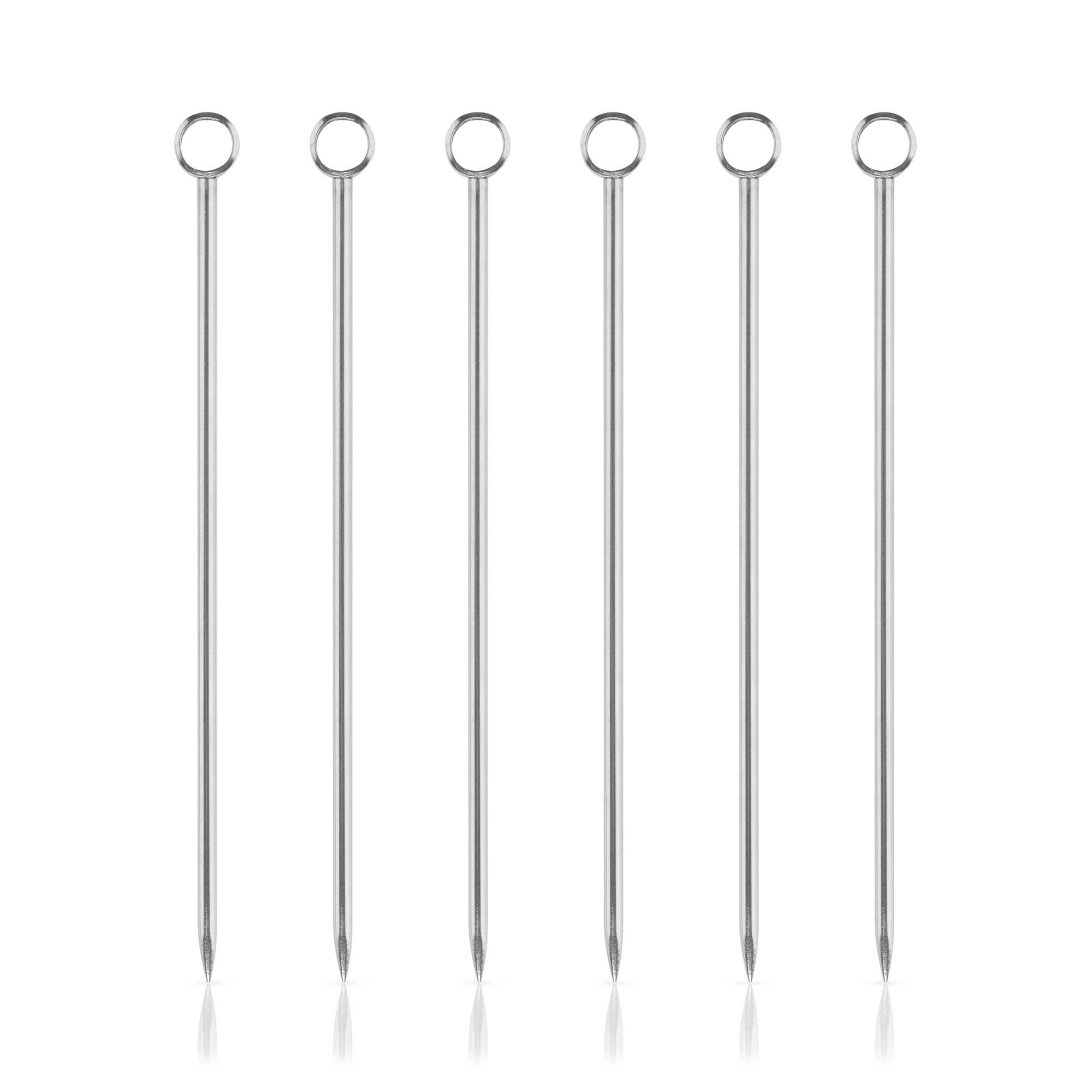 Harrison Reusable Stainless Steel Cocktail Picks on a white background at Addison West