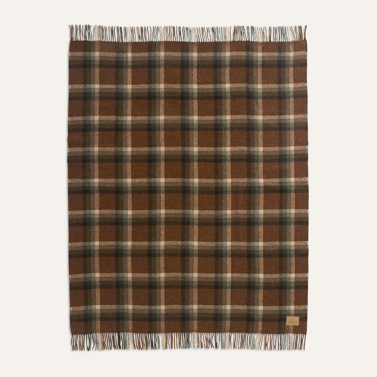 Pendleton Motor Robe Throw in Redwood on a white background at Addison West